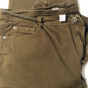 Style & Co colored denim